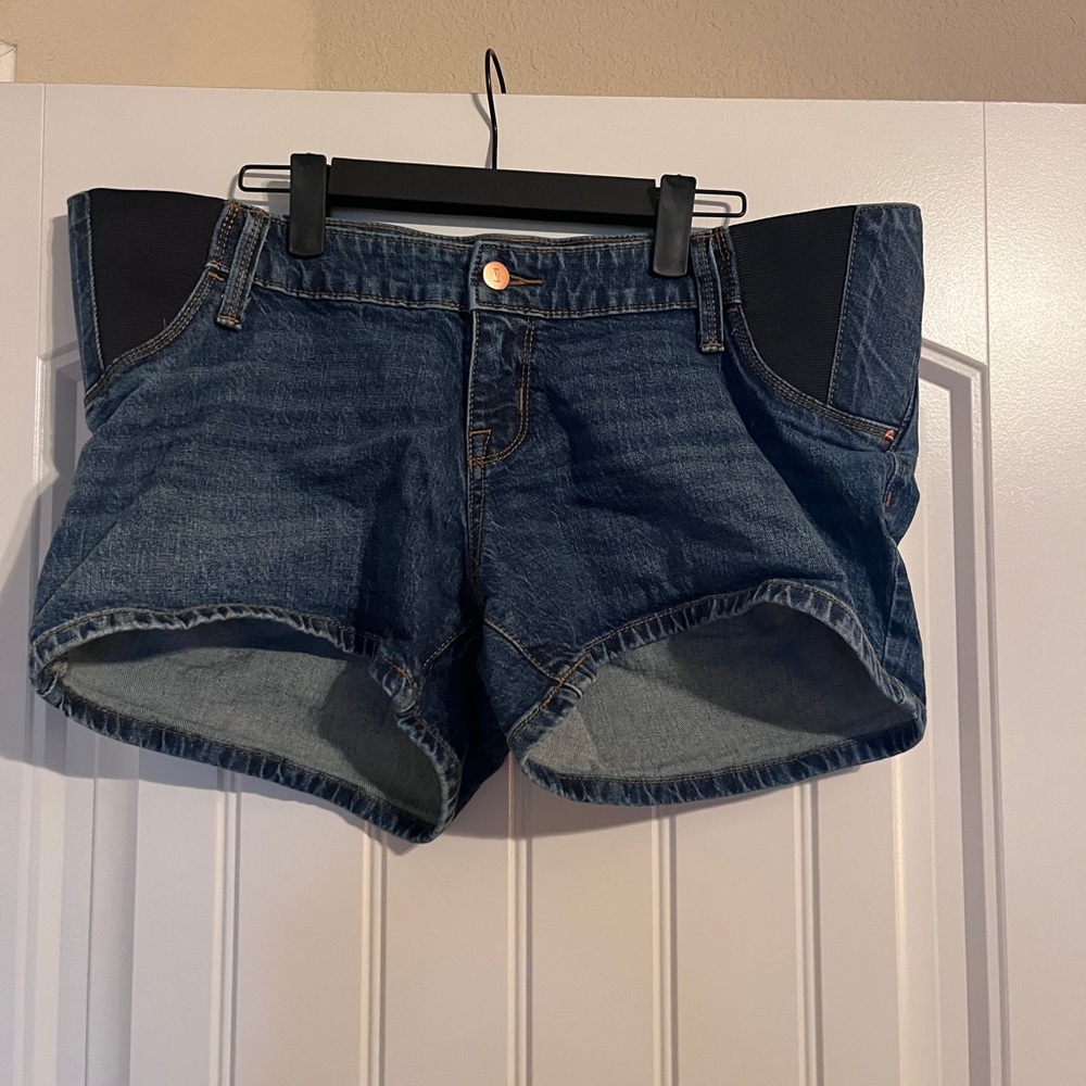 Maternity Denim Blue Women's Shorts